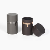 Boîte à montre en bois à double porte noire, écologique, avec logo personnalisé, pour cosmétiques, bijoux, cadre photo et emballage de bougies