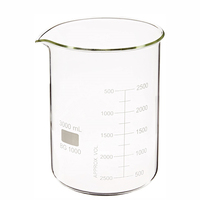 Verrerie de laboratoire 50ml 250ml 500ml 1000ml Béchers gradués résistants à la chaleur en verre à bas prix à vendre