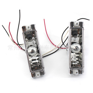 Pare-chocs avant Volkswagen Golf 1 Mk1, clignotants E044 B, paire de lentilles transparentes pour remplacement - Product Image 3