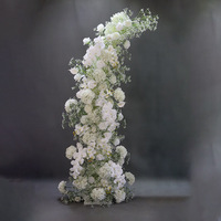 Nouvelle Arche de Mariage en Fer Forgé, Support Floral en Forme d'Étoile, Décoration de Fond Artistique Floral Extérieur en Forme de Corne de Bœuf