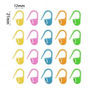 กระดุมเม็ดเล็กทำเครื่องหมายพลาสติกสำหรับถักเสื้อกันหนาว8สี - Product Image 6