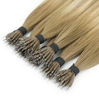 Extensions de cheveux Lanmuse Hair Nano Tip, 100% cheveux humains vierges Remy, qualité russe, extensions invisibles à nano-perles, usage professionnel en salon
