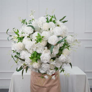 ลูกบอลดอกไม้คุณภาพสูง ของตกแต่งโต๊ะอาหารปีใหม่ ลูกบอลดอกไม้ประดับตกแต่งสำหรับงานแต่งงาน ของประดับตกแต่งกลางโต๊ะ - Product Image 1