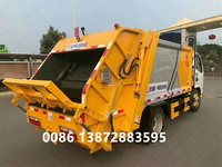 Camion compacteur à rouleaux diesel CLW 4x2 3 tonnes 5 tonnes, boîte de vitesses manuelle, moteur, véhicule de transport de déchets, bras de levage à crochet, Euro 2