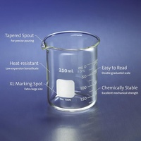 Tasses à mesurer graduées en verre borosilicate 3.3 de 600 ml avec bec verseur pour liquides de cuisine et de laboratoire