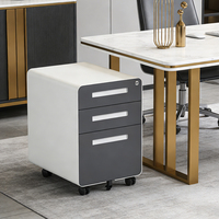 Meuble de rangement métallique moderne à 3 tiroirs verrouillable et mobile pour salon, chambre, atelier – Achat en gros, commerce extérieur, vente en gros
