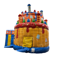 Château gonflable commercial pour anniversaires, maison de saut gonflable pour enfants avec toboggan pour événements et locations de fêtes