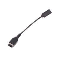 Kabel pengisi daya konsol permainan, Aksesori konsol permainan kabel muka pengisian daya tipe-c ke SP hitam untuk permainan SP/GBA/GameBoy/DS