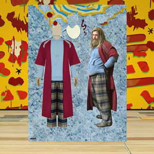 Conjunto <span class=keywords><strong>de</strong></span> Disfraz <span class=keywords><strong>de</strong></span> Cosplay <span class=keywords><strong>de</strong></span> Anime <span class=keywords><strong>de</strong></span> <span class=keywords><strong>Thor</strong></span>: <span class=keywords><strong>Amor</strong></span> <span class=keywords><strong>y</strong></span> <span class=keywords><strong>Trueno</strong></span> - Unisex para Adultos, Poliéster, Corte Holgado - Product Image 3