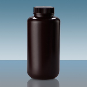 Bouteille de laboratoire cylindrique en HDPE brun de 1000 ml, étanche, à large ouverture, OEM/ODM, garantie 3 ans, marque Sun <span class=keywords><strong>Trine</strong></span> - Product Image 1
