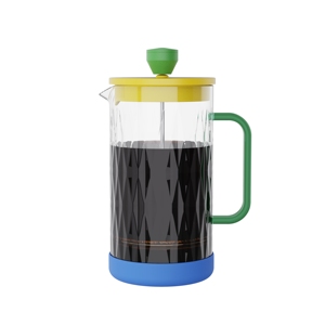 Cafetière à piston en acier inoxydable Emode Fashionable Style 34oz 1000ml avec piston et poignée en acier inoxydable - Product Image 1