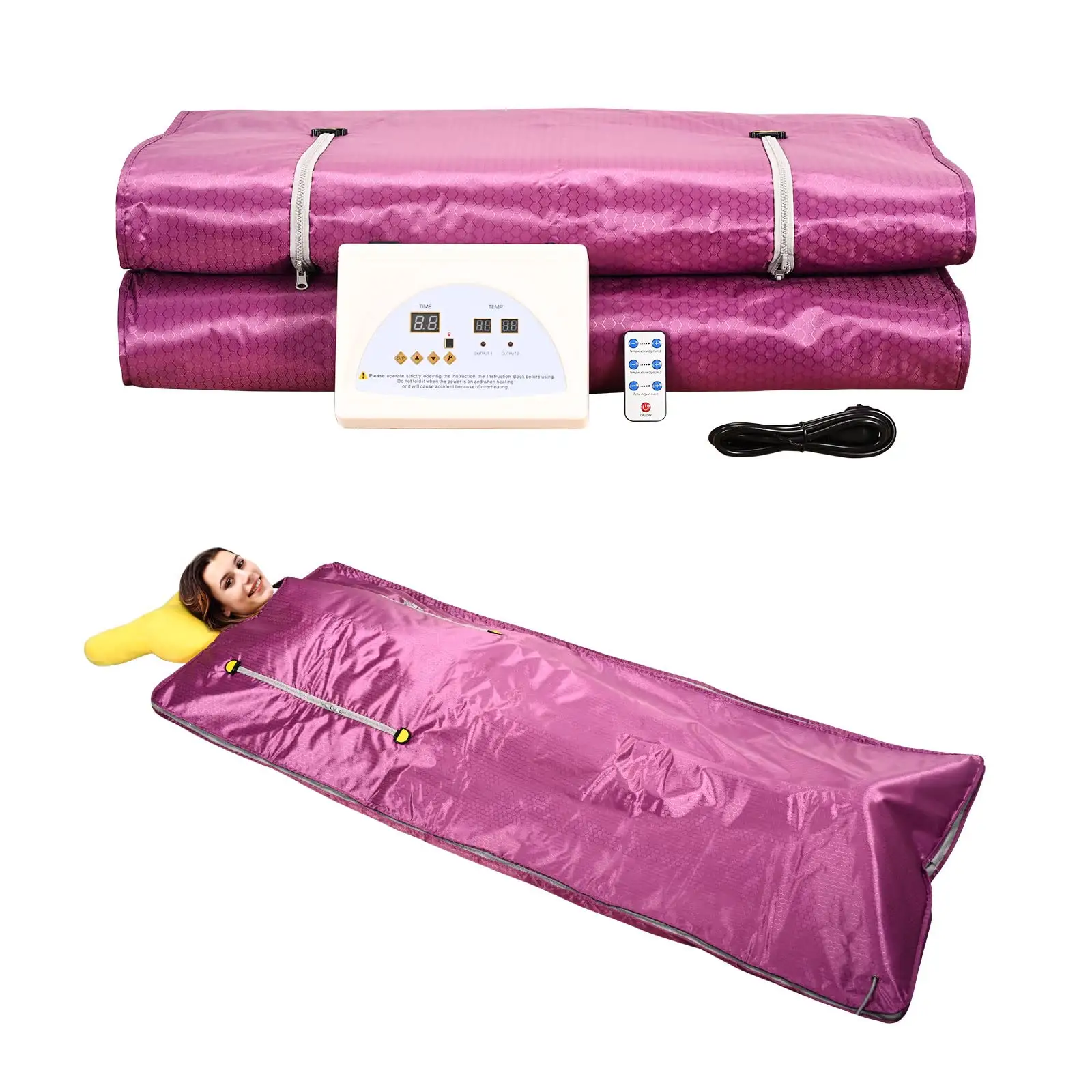 OEM/ODM Body Shaper Sauna Slimming Blanket Detox anti-aging Beauty Machine Infrared FIR Sauna Blanket
