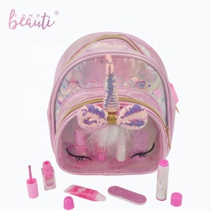 Ensemble de <span class=keywords><strong>maquillage</strong></span> pour filles personnalisé, lavable, non toxique, avec sac, baume à lèvres, brillant à lèvres, ensemble de <span class=keywords><strong>maquillage</strong></span> pour enfants - Product Image 3