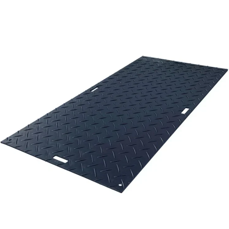 4x8 Temporary Extruded HDPE Construction Road Plates Black/Yellow/Green/Blue | Customizable Sizes for Construction Sites
