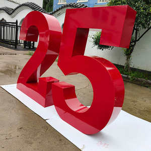 <span class=keywords><strong>Prix</strong></span> d'usine et haute qualité, lettres métalliques géantes 3D pour la publicité extérieure, debout sur le sol - Product Image 5