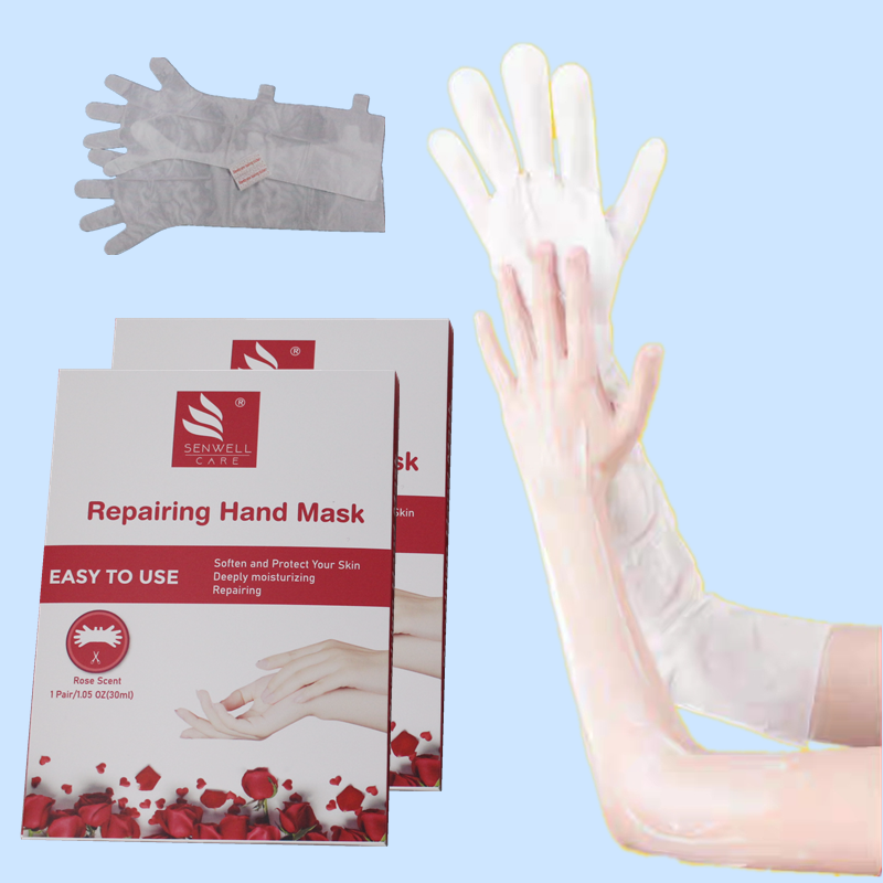 Коллагеновая маска для рук от частного бренда, маска для удаления кончиков лица и перчатки для рук, уход за кожей, органическая увлажняющая длинная маска для рук