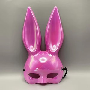 Mascarada brillante Máscara <span class=keywords><strong>de</strong></span> conejo Orejas largas <span class=keywords><strong>Disfraz</strong></span> <span class=keywords><strong>de</strong></span> <span class=keywords><strong>mujer</strong></span> <span class=keywords><strong>para</strong></span> fiesta Bola Rosa Púrpura Blanco - Product Image 5