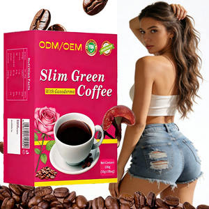 Café Adelgazante Natural a Base <span class=keywords><strong>de</strong></span> Hierbas con L-Carnitina, Quema Grasa, Desintoxica, Controla el Apetito, Halal, Sin Gluten, Sabor a Frutas, en Bolsa/Caja - Product Image 1