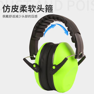 ที่ครอบหูกันเสียงรบกวนสำหรับเด็ก Y3C 26 SNR 22 NNR แบบคาดศีรษะ สำหรับเด็กทารก เดินทาง นอนหลับ ป้องกันเสียงหลากสี - Product Image 3