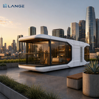 Maison capsule préfabriquée de luxe LANGE, entièrement équipée, maison modulaire, taille personnalisée, prête à être installée pour un projet de complexe hôtelier