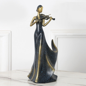 Porte-vin créatif en résine pour <span class=keywords><strong>violon</strong></span> pour salon Décoration de table artistique Porte-vin pour table à manger Meuble TV ou présentoir d'entrée - Product Image 6