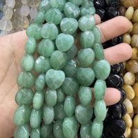 Perles en vrac de pierres naturelles facettées en forme de cœur de 15 mm pour la fabrication de bijoux (quartz rose, améthyste, cristal) - Vente en gros