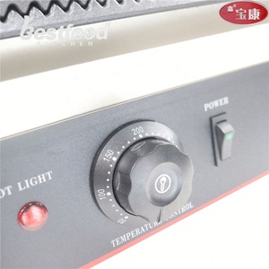Gril électrique double contact en acier inoxydable OULI BL-813 pour steaks, plaques <span class=keywords><strong>de</strong></span> cuisson, machine à frire, gril à sandwichs entièrement strié - Product Image 6