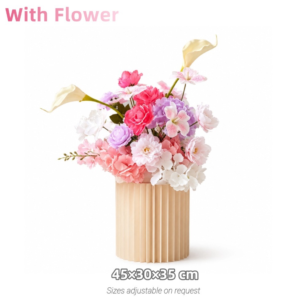 Flower Arrangement-40*30*35 ,rome columns not included