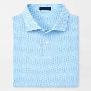 Polo de Golf para hombre de poliéster y elástico de secado rápido con gráficos extragrandes retro de lujo con logotipo personalizado - Product Image 1