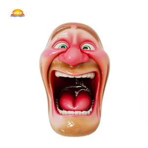 Ceniceros de cerámica personalizables al por mayor OEM, diseño de marca de dibujos animados, imagen de hombre de comedia retro divertida, ceniceros de cigarros más vendidos - Product Image 1