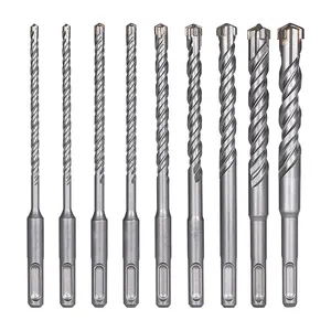 ZHONGZUAN Carbide Cross Tip SDS Plus Max Electric Hammer Masonry Drill Bits for Masonry & Concrete