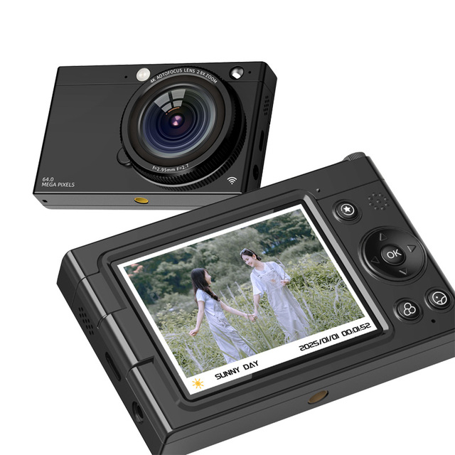 D7 Portable 64Mega 4K Ultra HD WiFi Compact Digital Color Small CCD Camera Good Price Made in China