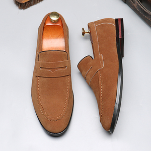 Mocasines de Gamuza Personalizados de Diseñador, Mocasines de Cuero Vacuno de Lujo, Zapatos de Vestir para Hombre - Product Image 5