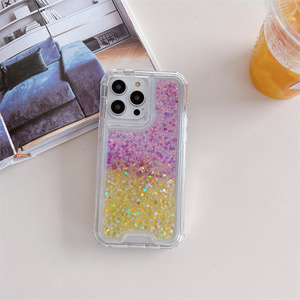Funda colorida de 3 capas Combo Luxury Glitter Epoxy Phone Cover para Moto Edge 60 Fusion/G15/G05/E15/G75/Edge50/G35/G55/50Pro <span class=keywords><strong>Shell</strong></span> - Product Image 4