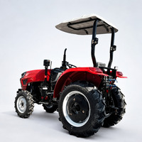Tracteur agricole à roues 60 CV 4x4 prêt pour le marché européen, avec rotoculteur et tondeuse, de fabrication haut de gamme