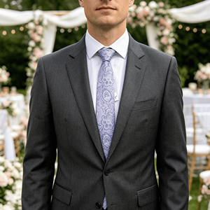 Cravates de luxe populaires pour hommes à motif cachemire, cravate en soie 100% personnalisée pour hommes, pour affaires et mariages - Product Image 4