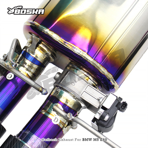 Sistema de escape Catback de titanio a medida de ajuste directo con puntas MP para BMW M5 E60 5.0L 2003-2010 Boska Racing de alto flujo y 1.2mm de grosor - Product Image 3
