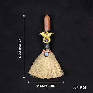 Venta al por mayor de escoba de Pilar citrino y <span class=keywords><strong>amatista</strong></span> natural con piedra de cristal en bruto escoba mágica adorno de cristal decoración artesanal <span class=keywords><strong>para</strong></span> el hogar - Product Image 4