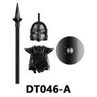 DT8909-A Daenerys Targaryen Grey Worm Unsullied Fantasy Novel Movie Series Armor Accessories Mini Building Blocks for Kids Toys