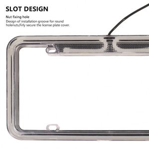 Marco de Plástico Acrílico Universal para Matrícula con 60 Luces LED de 12V en 5 Colores - Product Image 3