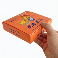 Boîte à tartelettes aux œufs fraîchement cuites en stock, boîte en papier pour desserts de boulangerie, style croustillant, épaissie, résistante à l'huile