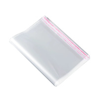 Épaissi Transparent givré estampillé à chaud fermeture éclair PE Opp sac auto-adhésif plat bouche carte tête scellable vêtements emballage sac