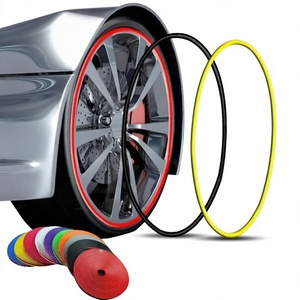 Universelle 8m Auto-Felgen-Zierleiste aus Gummi, Felgen-Dekorationsaufkleber für Autos - Product Image 4