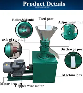 Animal Poultry Cattle Chicken Fish Feed Pellet Making Machine Floating For Livestock Feed