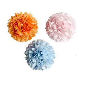 Têtes de fleurs de chrysanthème en <span class=keywords><strong>pompon</strong></span> de 7 cm, fleurs en soie durables pour la décoration de gâteaux - Pâques, Noël, Halloween - Product Image 6