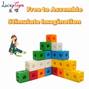 <span class=keywords><strong>30Pcs</strong></span> 2Cm <span class=keywords><strong>DIY</strong></span> Xếp Chồng Gạch 6 Màu Sắc Đầu Giáo Dục Xây Dựng Khối Lắp Ráp Trò Chơi Chơi Thiết Lập Cho Trẻ Em Unisex - Product Image 4