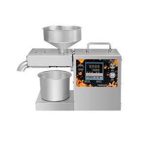 Presse à huile Daxing domestique à double usage chaud/froid, sans friture, entièrement automatique, petite friteuse commerciale, en acier inoxydable - Product Image 2