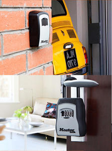 Gris playa almacenamiento sin llave contraseña al aire libre seguro seguridad Realtor colgante portátil Metal seguro coche llave casillero caja de bloqueo para llaves - Product Image 6