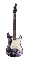 Gitar Elektrik 6 Senar dengan Leher Kayu Maple Terkarbonisasi, Finishing Poles, untuk Pemula dan Profesional, Berkualitas Tinggi