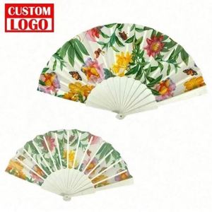 Custom Printed Sublimation Portable Foldable Folding Folding <b>Fan</b> Wholesale High Quality Wooden <b>Hand</b> <b>Fans</b> Hot Sale - Product Image 5